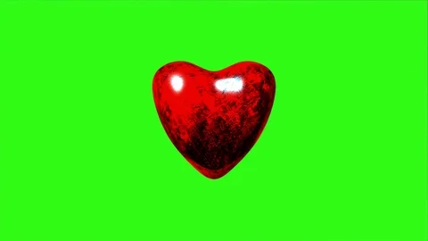Red Heart Animation Background Beats 3d 4K Green Screen 64 Stock-Footage 118889853