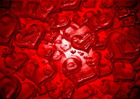 Red heart background Stock Illustration