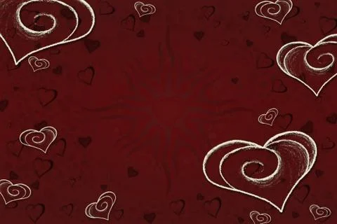Red heart background Stock Illustration