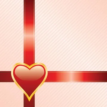Red heart background Stock Illustration
