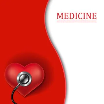 Red Heart Background Stock Illustration