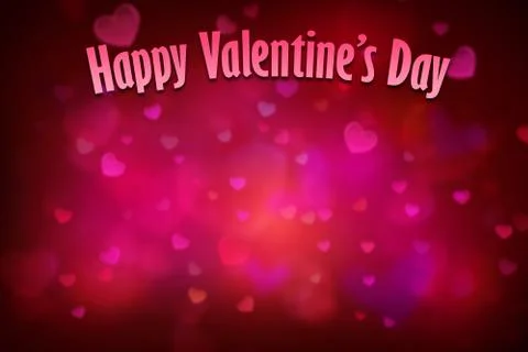 Red heart background for valentines day Stock Illustration