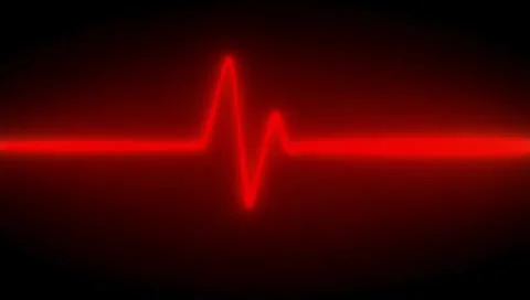 Red heart beat Stock Footage 303630088