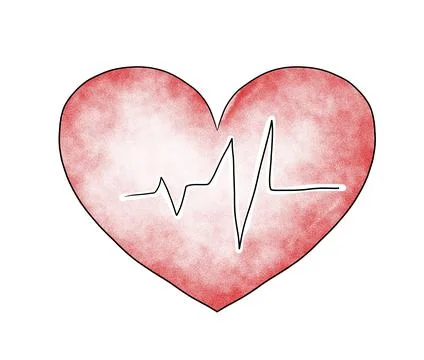 Red Heart Beat Stock Illustration
