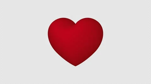 Red heart beating animation. 動画素材 343584072