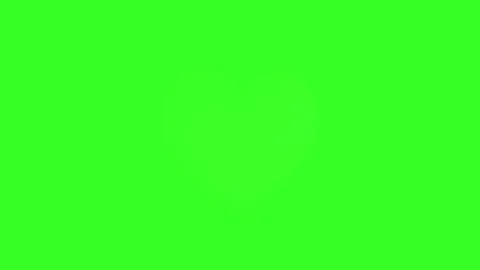 Red heart beats on a green screen background Stock Footage 340352773