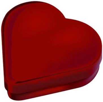 Red Heart Box Stock Illustration