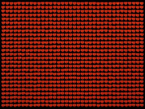 Red heart cut shape diamond background or texture Illustrazione stock