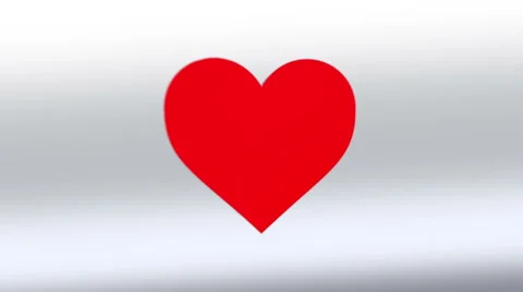 Red Heart falling Stock Footage 58402267