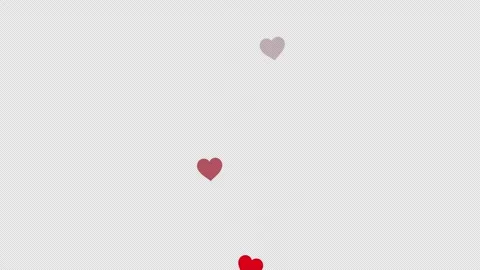 Red heart flying animation on transparent background Stock Footage 325564162