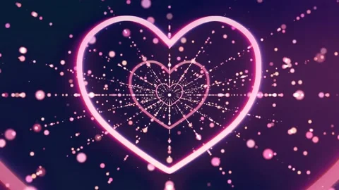 Red Heart Flying, Romantic Background For Wedding, Valentine's Day, Mother's Stock Footage 147475919