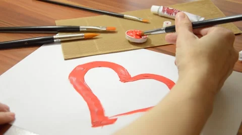 Red heart Stock Footage 45190105