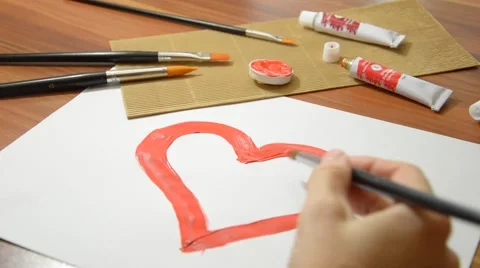 Red heart Stock Footage 45191330