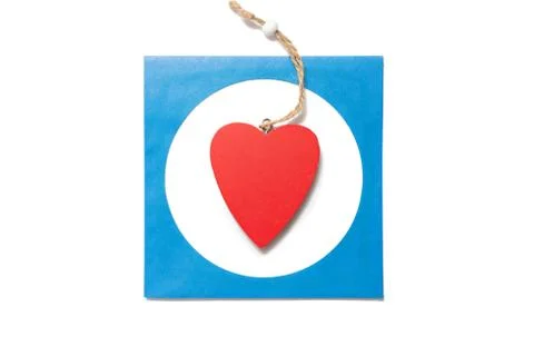 Red heart in frame Stock-Fotos