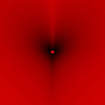 Red heart. Frame for stop motion animation. Number three. Stock Illustration