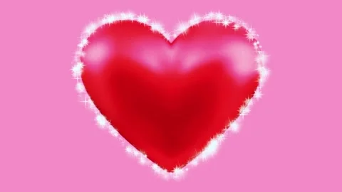 Red heart glitter background animation Stock Footage 241347313