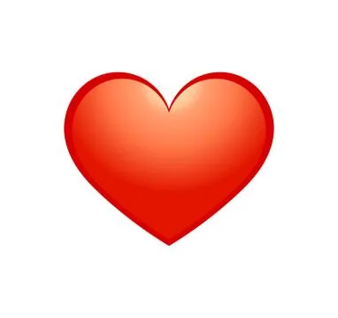 Red heart gradient icon. Vector illustration. Stock Illustration