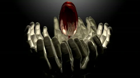 Red heart in hands Stock Footage 551457