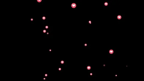 Red heart icon explosions in circular bubbles animation Stock-Footage 333783669