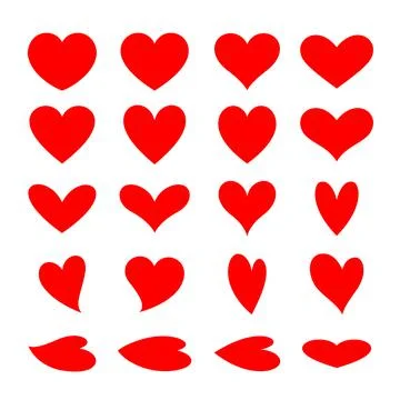 Red Heart icon Stock Illustration