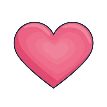 Red heart icon Stock Illustration