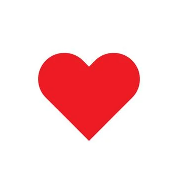 Red heart icon Stock Illustration