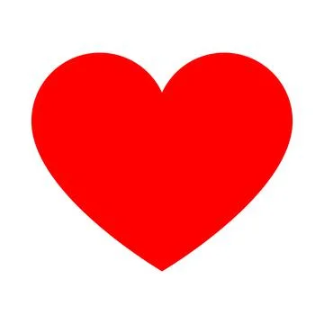 Red heart icons set vector Stock Illustration
