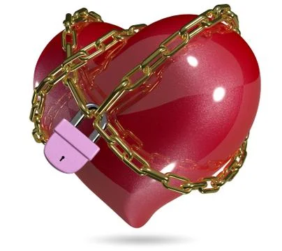 Red heart Illustrazione stock