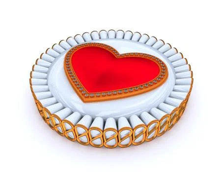 Red heart Stock Illustration