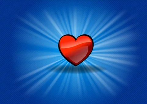 Red heart Stock Illustration