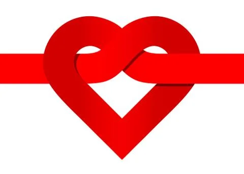 The red heart Stock Illustration