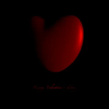 Red heart Illustrazione stock