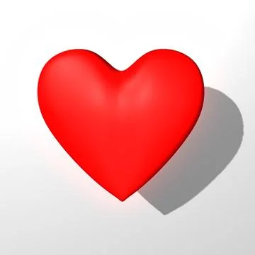 Red heart Illustrazione stock