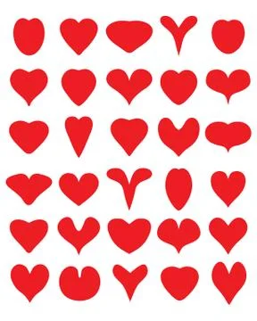 Red heart Illustrazione stock