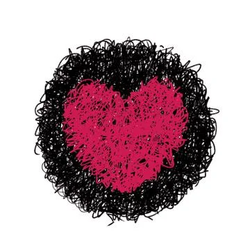 Red heart 스톡 일러스트