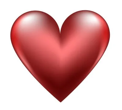 Red heart Illustrazione stock