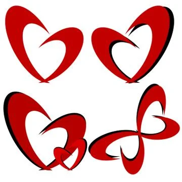 Red heart illustration Stock Illustration