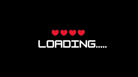 Red Heart Loading Animation, Love Progress Indicator Motion Graphic Stock Footage 327222344