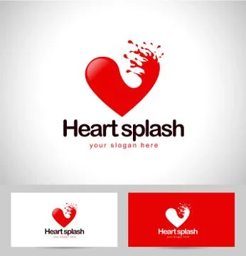 Red Heart Logo Stock Illustration
