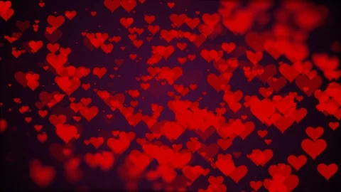 Red Heart Motion Blur Flying Velocity Elements Loop Animation Background Stock Footage 100654572