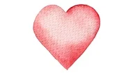 Red Heart Painted In Watercolor. Seamless Loop Animation. Hand Drawn Stock Footage