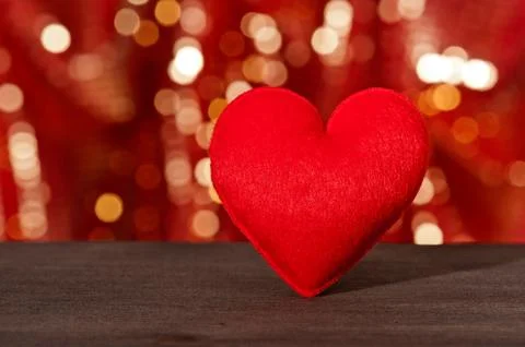 Red heart Foto stock