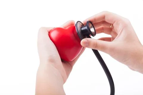 Red heart Foto stock