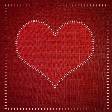Red heart . Stock Photos