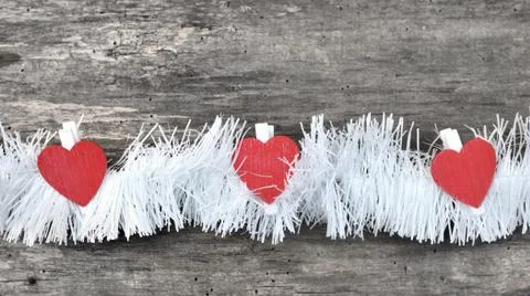 Red heart Foto stock