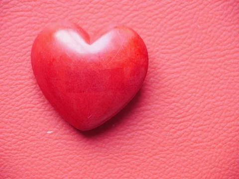 Red heart Foto stock