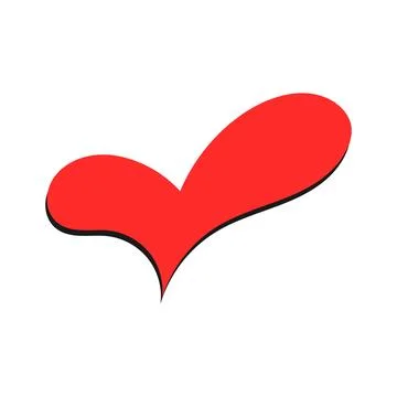 Red Heart Plus Elegance Stock Illustration