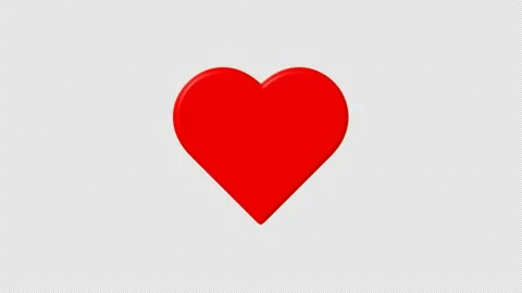 Red Heart Pulsing and Explode Into Particles - 4k Isolated Background Stock Footage 158178024