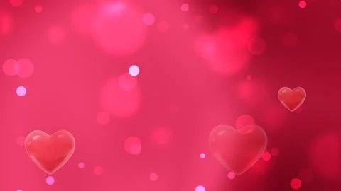 Red heart red background 스톡 일러스트