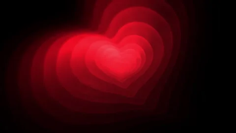 Red Heart in a seamless loop Stock Footage 262224913